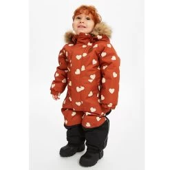 Chamonix Heart Printed Snowsuit Ginger -Childrens Fashion Discount Store 1024x1024 1050