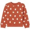 GOTS Heraklion Heart Printed Sweatshirt Ginger -Childrens Fashion Discount Store 1024x1024 111