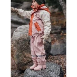 Edinburgh Color-blocked Recycled Rain Jacket Woody Rose/Rust -Childrens Fashion Discount Store 1024x1024 1173
