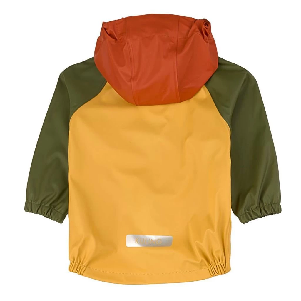 Edinburgh Recycled Rain Jacket Yellow/Rust/Moss 8 Edinburgh Recycled Rain Jacket Yellow/Rust/Moss - Image 6