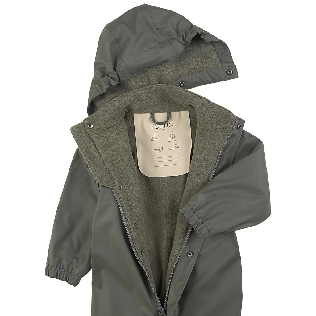 Douglas Lined Recycled Rain Coverall Green 4 Douglas Lined Recycled Rain Coverall Green - Image 2