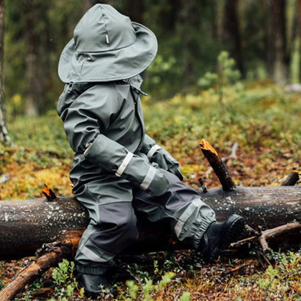 Douglas Lined Recycled Rain Coverall Green 11 Douglas Lined Recycled Rain Coverall Green - Image 9