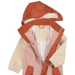 Edinburgh Color-blocked Recycled Rain Coverall Woody Rose/Rust -Childrens Fashion Discount Store 1024x1024 1952