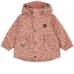 Edinburgh Floral Recycled Rain Jacket Desert Pink