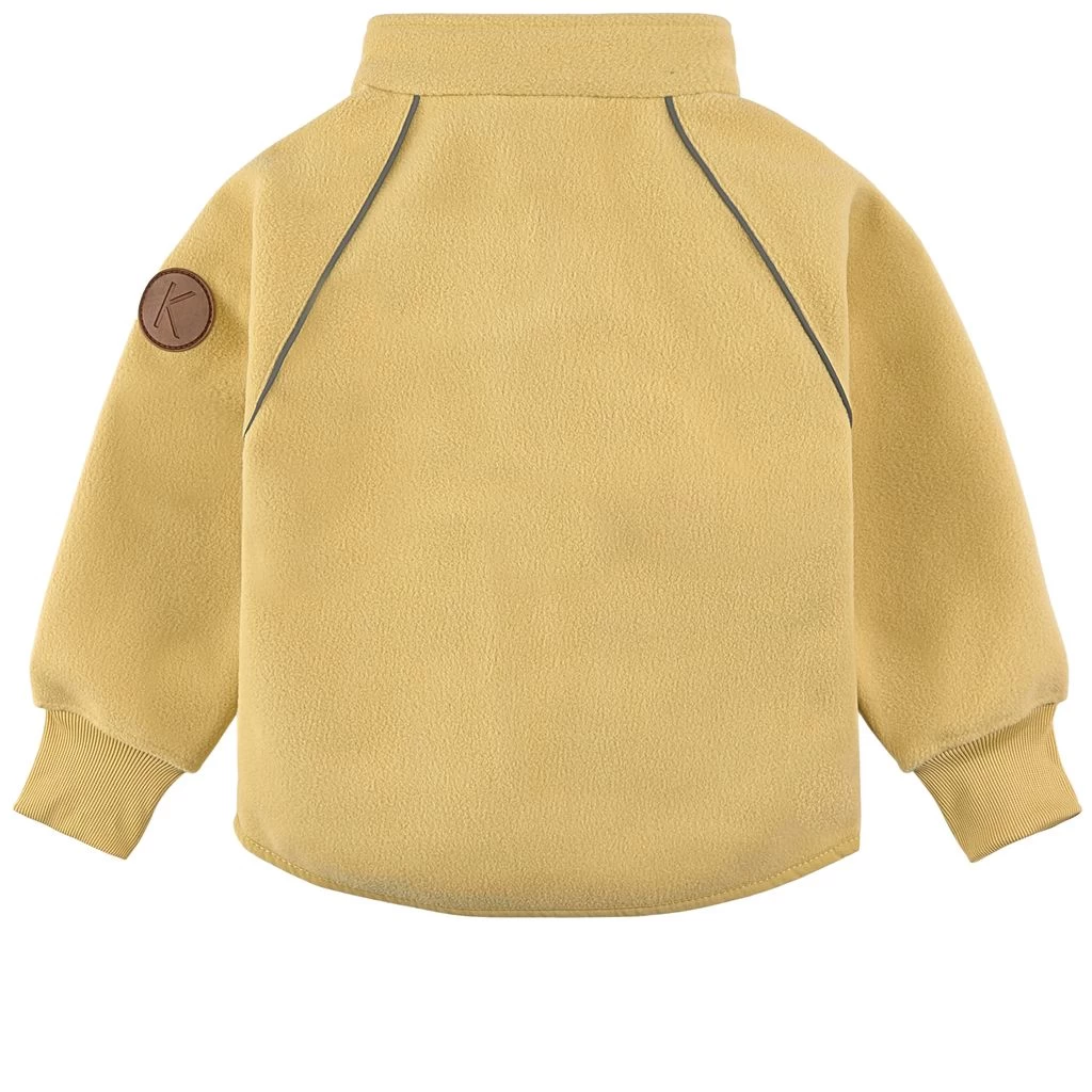 Livigno Recycled Wind Fleece Jacket Harvest Yellow 4 Livigno Recycled Wind Fleece Jacket Harvest Yellow - Image 2