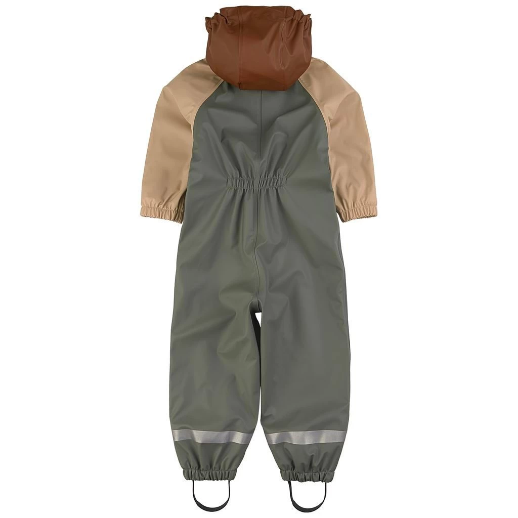Edinburgh Recycled Lined Rain Coverall Green/Sand/Brown 7 Edinburgh Recycled Lined Rain Coverall Green/Sand/Brown - Image 5