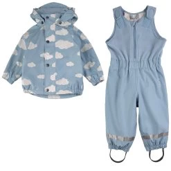 Childrens Fashion Discount Store 10 Ottawa Recycled Rain Set Mist Blue Cloud
