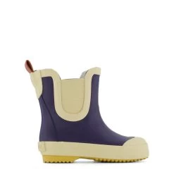 Wells Color-blocked Rain Boots Navy/Sand