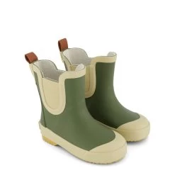 Wells Color-blocked Rain Boots Moss Green/Sand -Childrens Fashion Discount Store 1024x1024 2336