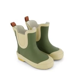 Wells Color-blocked Rain Boots Moss Green/Sand -Childrens Fashion Discount Store 1024x1024 2338