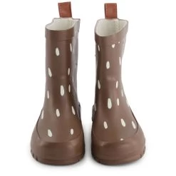 Caracas Dotted Rain Boots Brown -Childrens Fashion Discount Store 1024x1024 2622