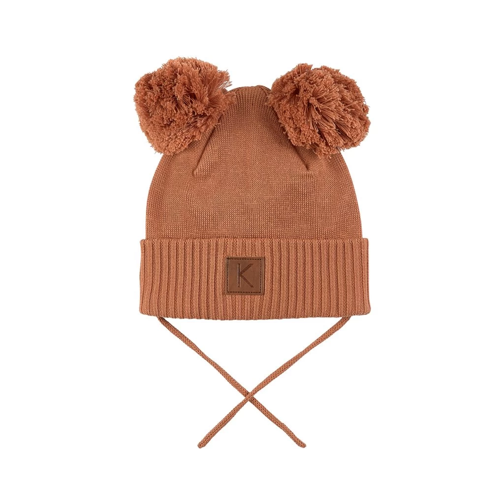 Prag Knitted Hat Hazelnut 3 Prag Knitted Hat Hazelnut