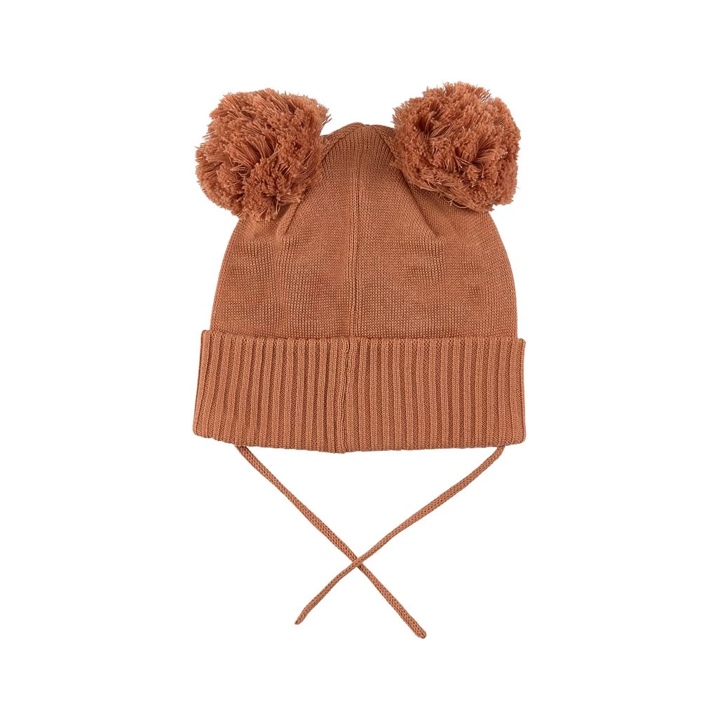 Prag Knitted Hat Hazelnut 4 Prag Knitted Hat Hazelnut - Image 2