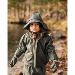 Vilnius Recycled Rain Mittens Green -Childrens Fashion Discount Store 1024x1024 2918