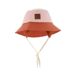 Liverpool Color-blocked Recycled Rain Hat Woody Rose/Rust