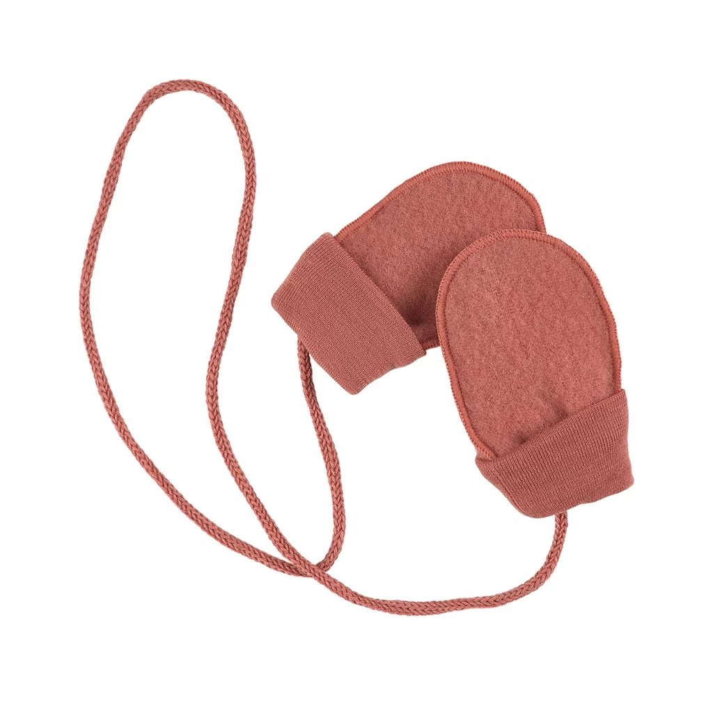 Merino Mittens Burnt Pink 4 Merino Mittens Burnt Pink - Image 2
