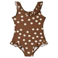 St Tropez Swimsuit Dot Chocolate Brown