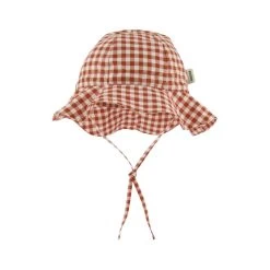 Woven Sun Hat Rust Check