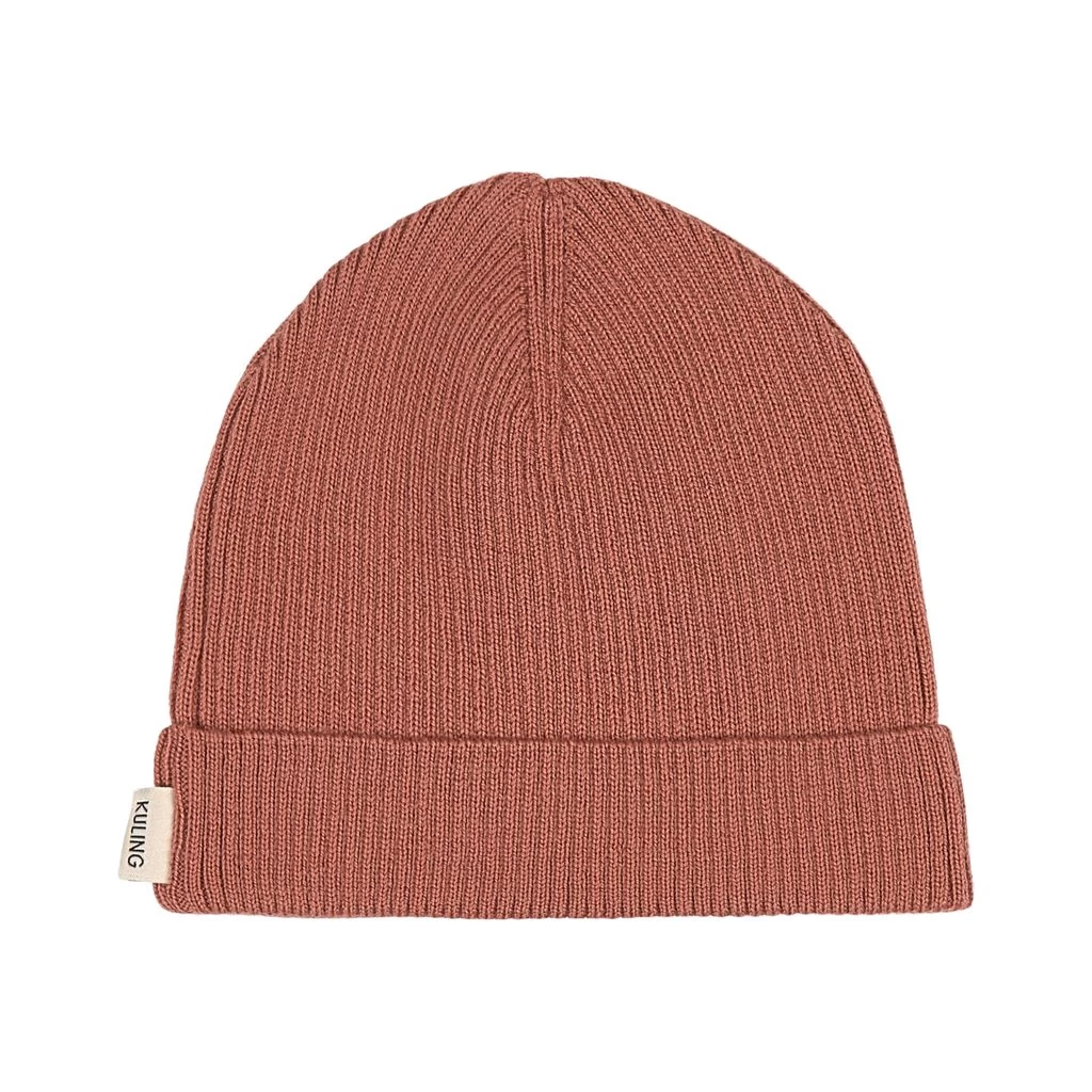 Rib-knit Hat Burnt Pink 4 Rib-knit Hat Burnt Pink - Image 2