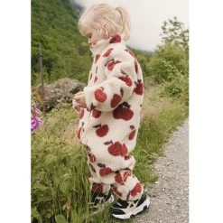 Austin Pile Printed Fleece Coverall Rust White Apple -Childrens Fashion Discount Store 1024x1024 315