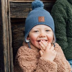 Narvik Beanie Flintstone Blue -Childrens Fashion Discount Store 1024x1024 3155