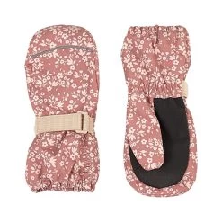 Helsinki Floral Shell Mittens Desert Pink