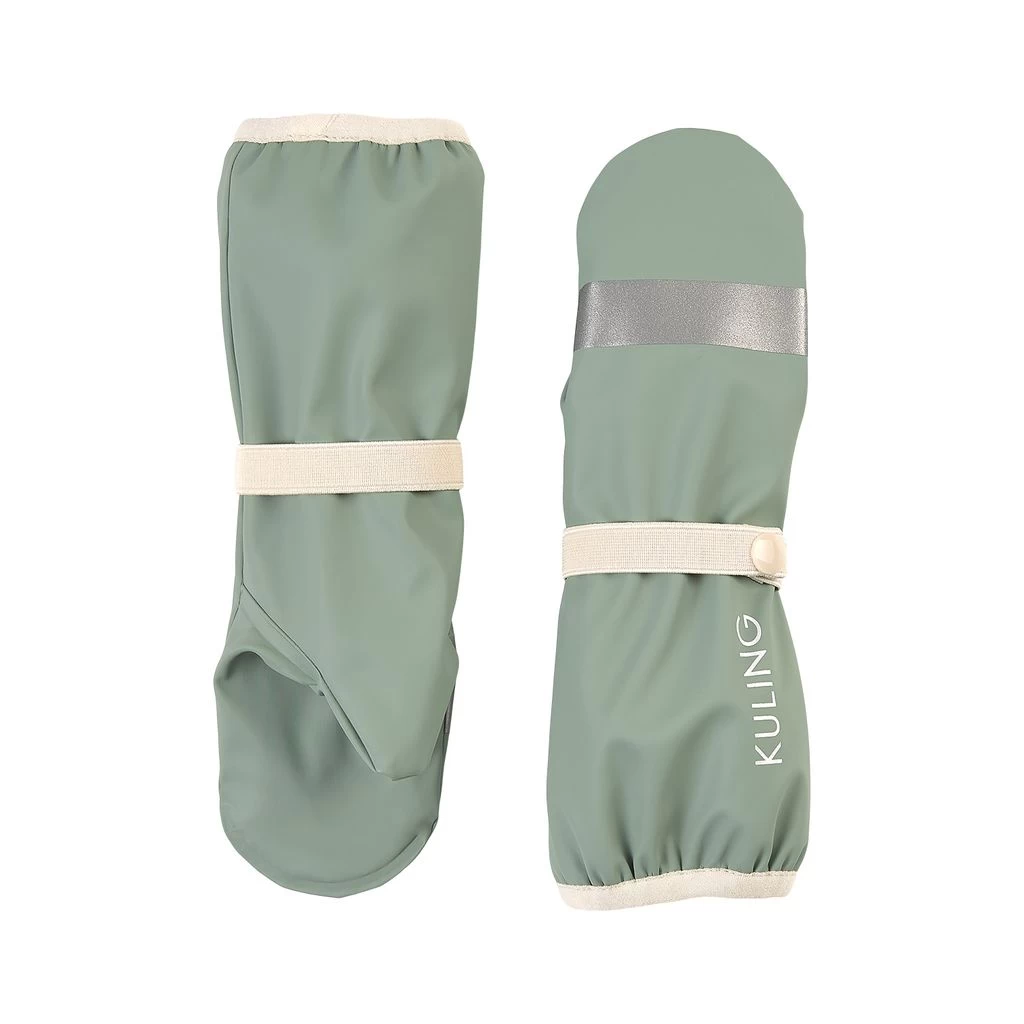 Vilnius Recycled Rain Mittens Leaf Green 4 Vilnius Recycled Rain Mittens Leaf Green - Image 2
