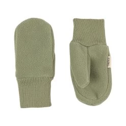Livigno Wind Fleece Mittens Pale Moss Green