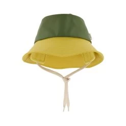 Liverpool Recycled Rain Hat Yellow/Rust/Moss