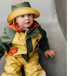 Liverpool Recycled Rain Hat Yellow/Rust/Moss -Childrens Fashion Discount Store 1024x1024 3263