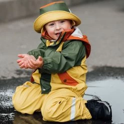 Liverpool Recycled Rain Hat Yellow/Rust/Moss -Childrens Fashion Discount Store 1024x1024 3265