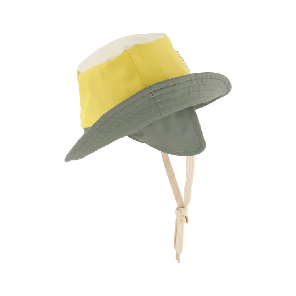 Liverpool Color-blocked Recycled Rain Hat Harvest Yellow/Light Green 5 Liverpool Color-blocked Recycled Rain Hat Harvest Yellow/Light Green - Image 3