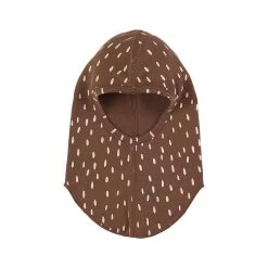 Dotted Wool Balaclava Brown