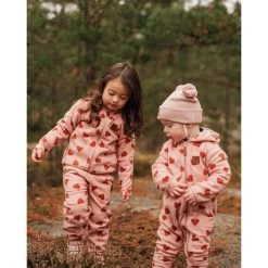 Northpole Recycled Heart Printed Fleece Pants Woody Rose -Childrens Fashion Discount Store 1024x1024 331