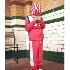 Striped Cap Candy Pink/Bright Red -Childrens Fashion Discount Store 1024x1024 3382