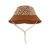 Liverpool Recycled Rain Hat Brown Leopard