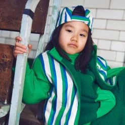 Stripe Baseball Cap Grass Green/Klein Blue -Childrens Fashion Discount Store 1024x1024 3405