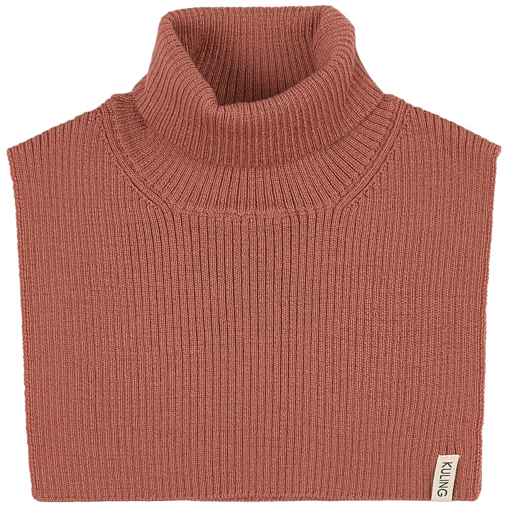 Rib-knit Neck Warmer Burnt Pink 3 Rib-knit Neck Warmer Burnt Pink