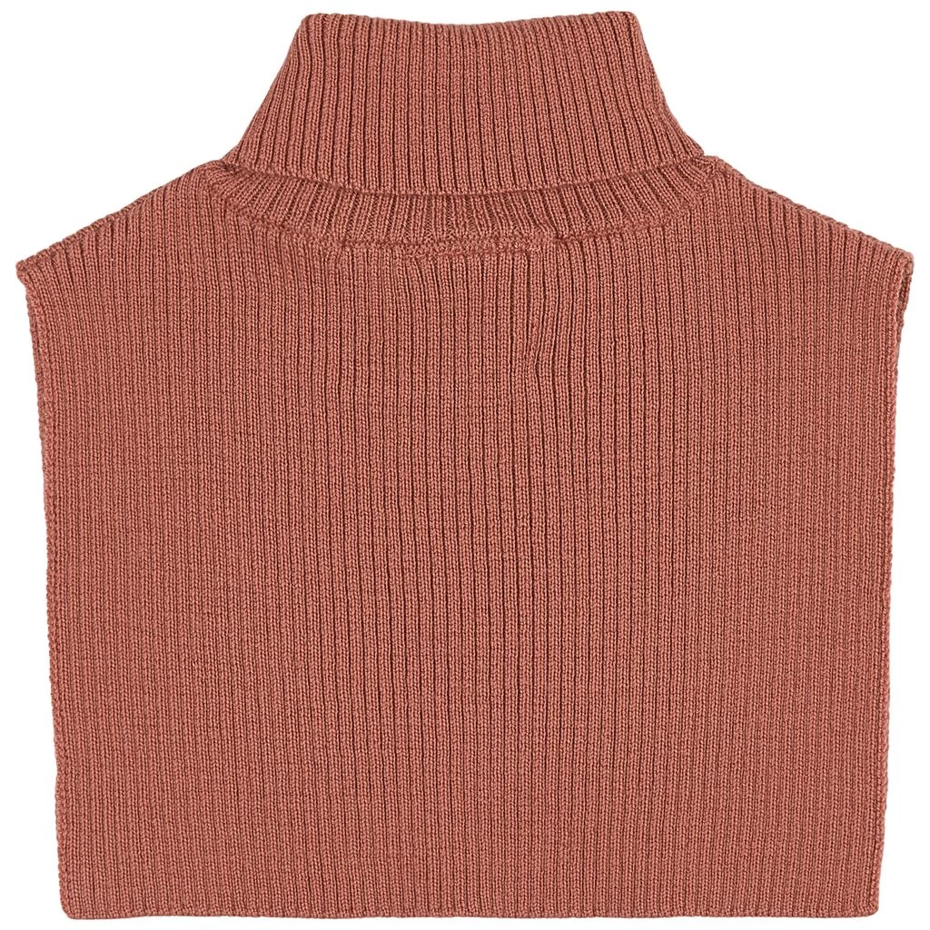 Rib-knit Neck Warmer Burnt Pink 4 Rib-knit Neck Warmer Burnt Pink - Image 2