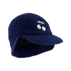 Limited Edition Cherry Pile Fleece Cap Navy -Childrens Fashion Discount Store 1024x1024 3439