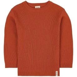 Rib-knit Sweater Rust