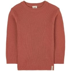 Rib-knit Sweater Burnt Pink