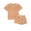 Kuling X Maja Terry Striped T-Shirt And Shorts Set Bright Red/Lemon -Childrens Fashion Discount Store 1024x1024 385