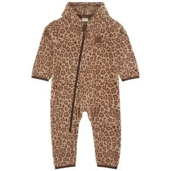 Northpole Fleece Onesie Walnut Leo