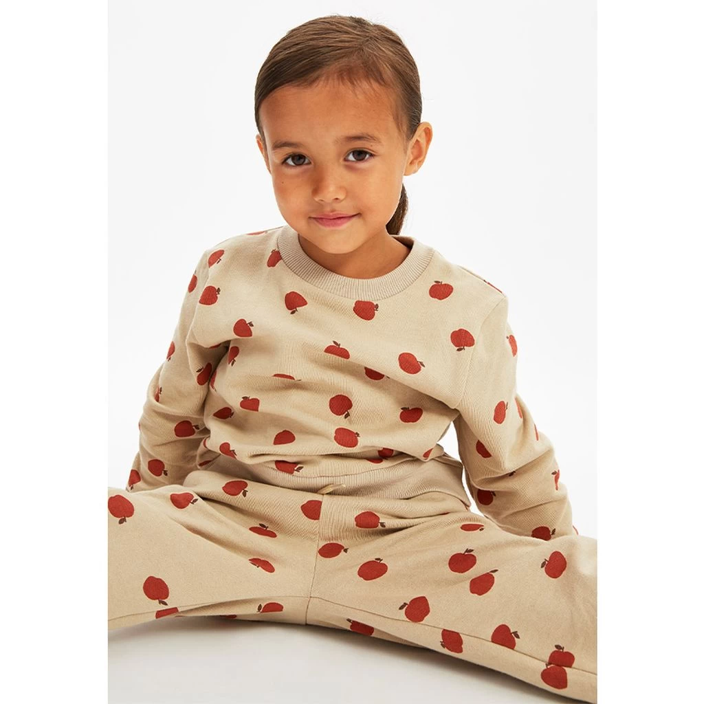 GOTS Volos Printed Sweatpants With Apples Sand 6 GOTS Volos Printed Sweatpants With Apples Sand - Image 4