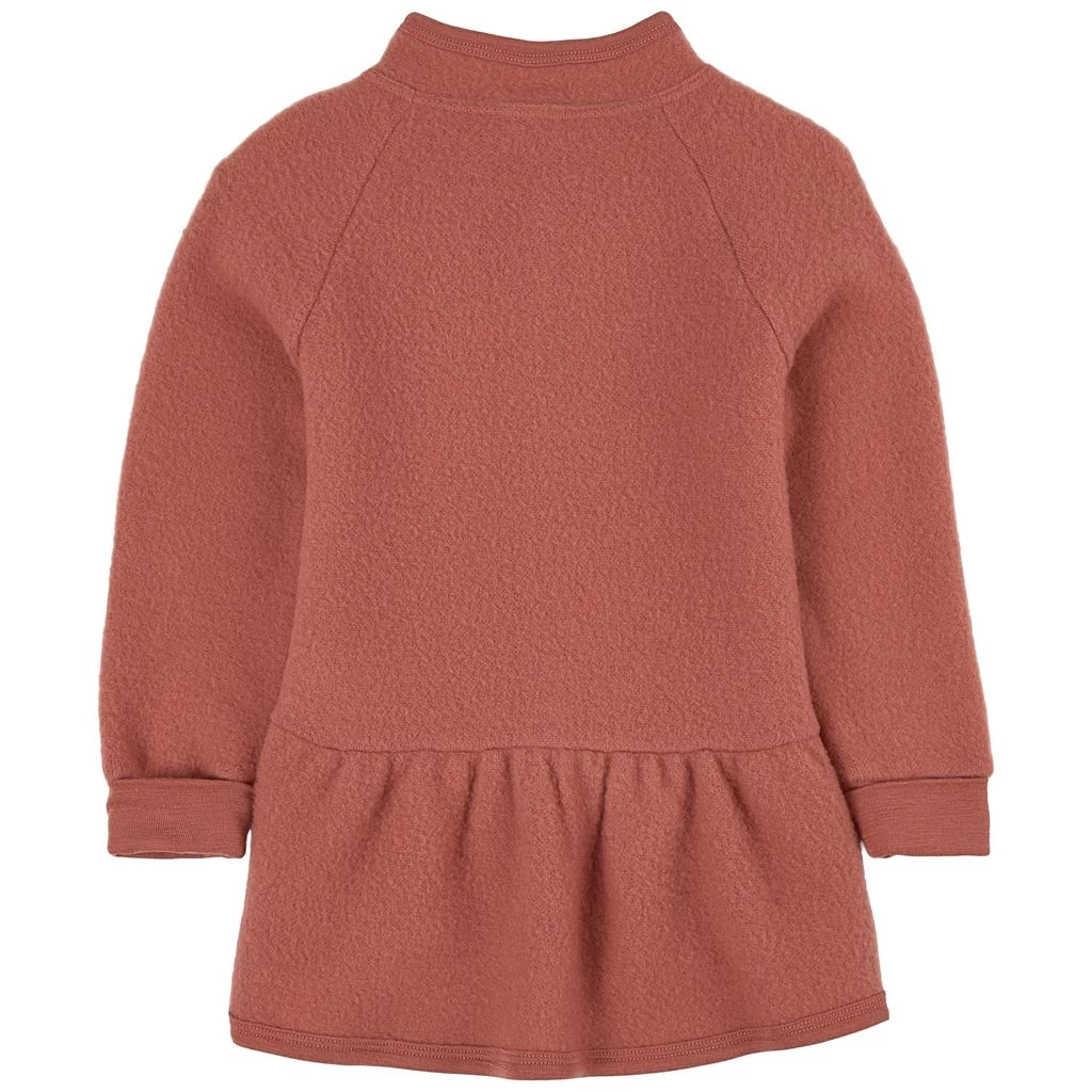 Wool Fleece Jacket Burnt Pink 4 Wool Fleece Jacket Burnt Pink - Image 2