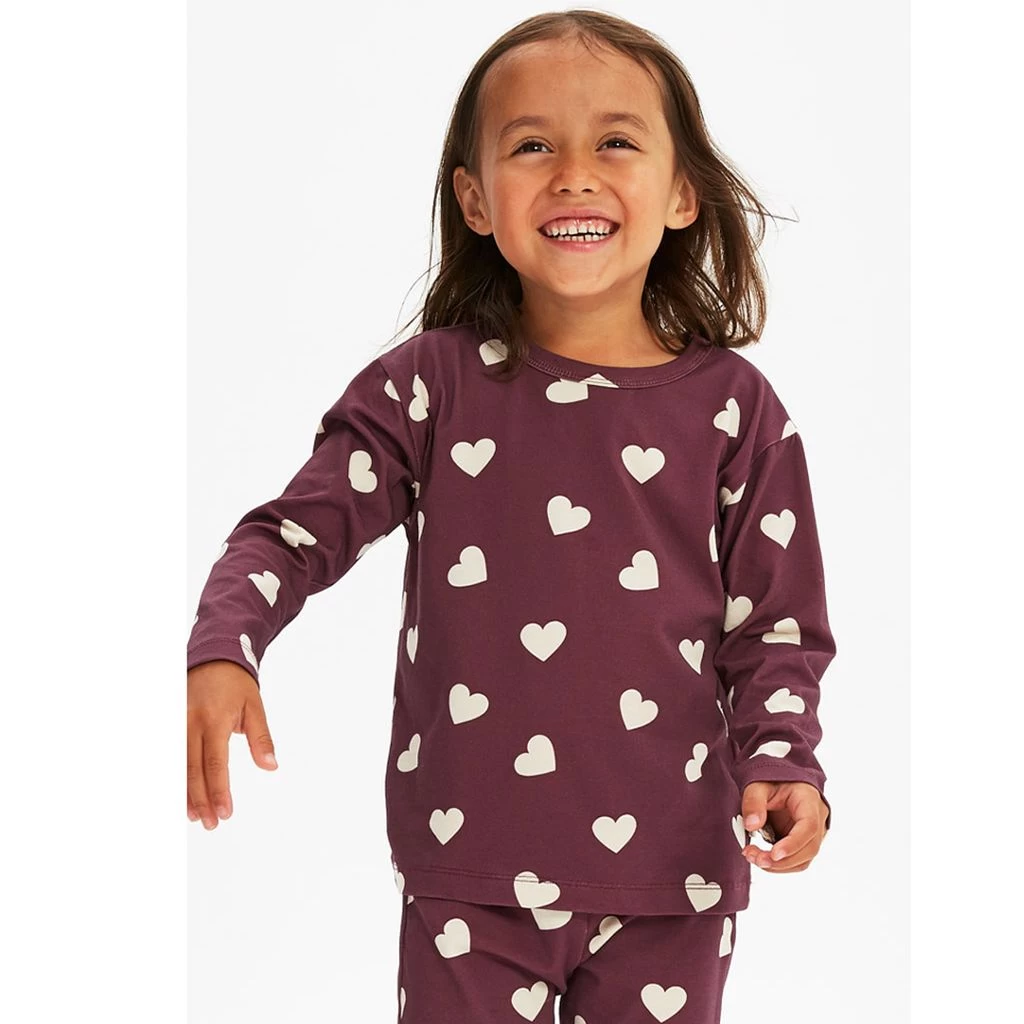 GOTS Athens Long Sleeved T-Shirt Violet Hearts 4 GOTS Athens Long Sleeved T-Shirt Violet Hearts - Image 2