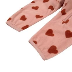 Northpole Recycled Heart Printed Fleece Coverall Woody Rose -Childrens Fashion Discount Store 1024x1024 540