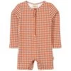 Paros One-piece Rashguard Swimsuit Rust Check -Childrens Fashion Discount Store 1024x1024 576