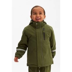 Boden 3-in-1 Shell Jacket Moss Green/Walnut Leo -Childrens Fashion Discount Store 1024x1024 685